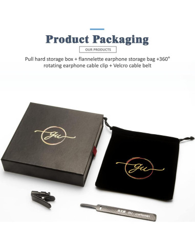 Cable de Reemplazo para Auriculares GUCraftsman 1.2m 4.4mm