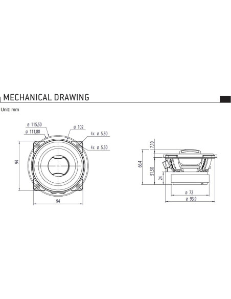 Kit de Altavoces Componente Focal ASE130 5.25" 2 Vías