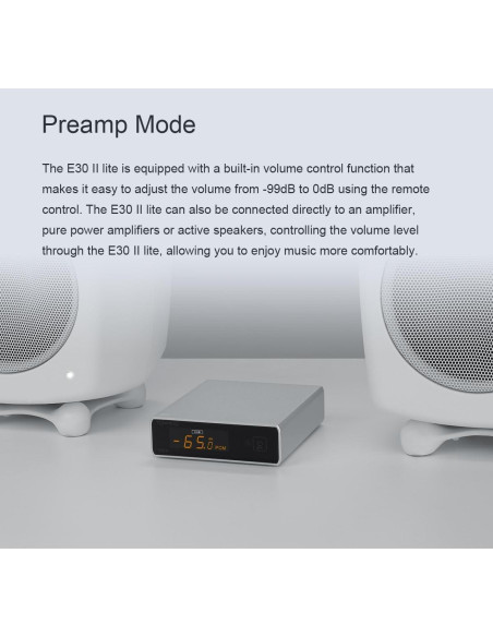 DAC de Audio de Alta Resolución TOPPING E30 II Lite Negro