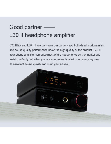 DAC de Audio de Alta Resolución TOPPING E30 II Lite Negro