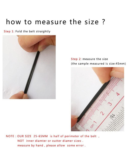 Correas de Cinta de Casete Mixtas WUHUAMA 25-65mm - Paquete de 30