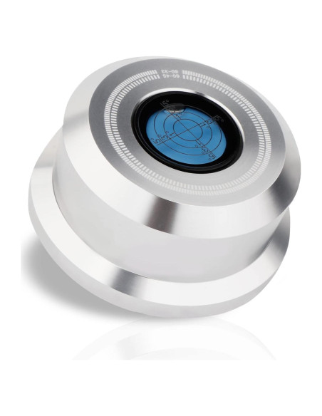 Estabilizador de Discos Monosaudio 320g con Nivel de Burbuja Plata