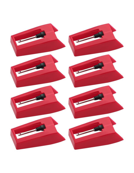 8 Agujas de Reemplazo para Tocadiscos Motroce con Cubiertas