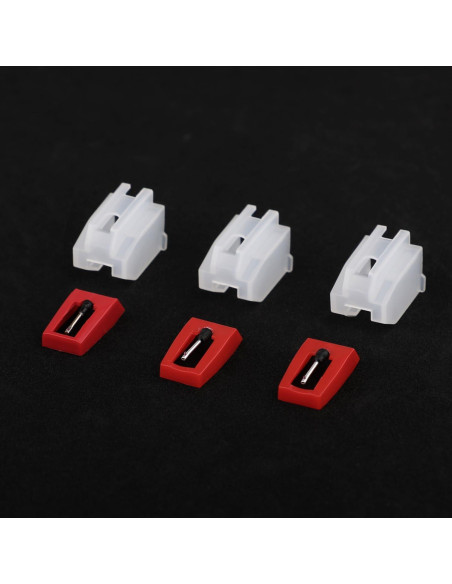 8 Agujas de Reemplazo para Tocadiscos Motroce con Cubiertas