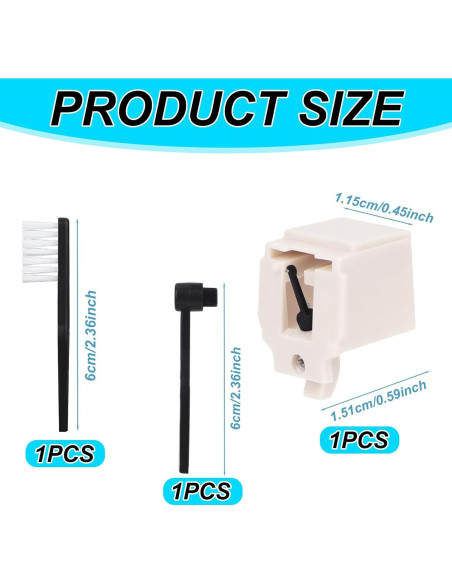 3 Piezas Repuesto Aguja y Cepillos para Tocadiscos Audio-Technica