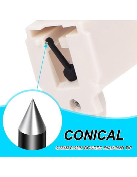 3 Piezas Repuesto Aguja y Cepillos para Tocadiscos Audio-Technica