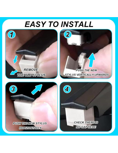 3 Piezas Repuesto Aguja y Cepillos para Tocadiscos Audio-Technica