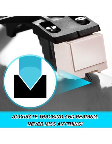 3 Piezas Repuesto Aguja y Cepillos para Tocadiscos Audio-Technica