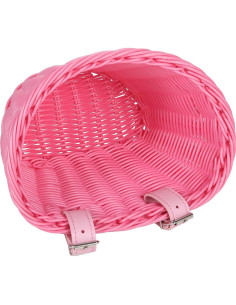 Cesta de Manillar para Bicicleta Niña Suerico Rosa con Accesorios 2