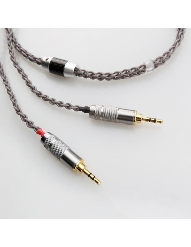 Cable de Audio 4.4mm a Doble 2.5mm Macho XIUSHAOT 2M Plata
