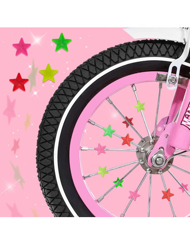 Cesta de Manillar para Bicicleta Niña Suerico Rosa con Accesorios