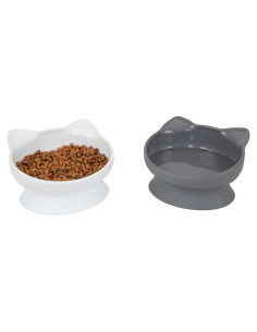 Tazones Elevados para Gato Kitty City 2pk - Diseño Moderno