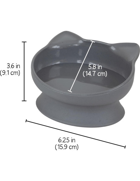 Tazones Elevados para Gato Kitty City 2pk - Diseño Moderno