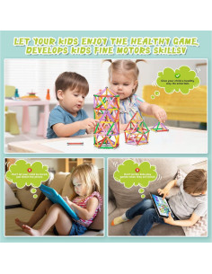 220 Piezas Juguetes Educativos Magnéticos Funifinds STEM 2