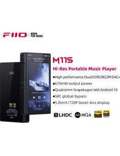 Reproductor de Música FiiO M11S Hi-Res Android 10 5" Negro 2