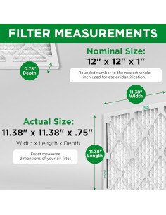 Filtros de Aire Plisados MANN+HUMMEL MERV 11 30.48x30.48 cm 2