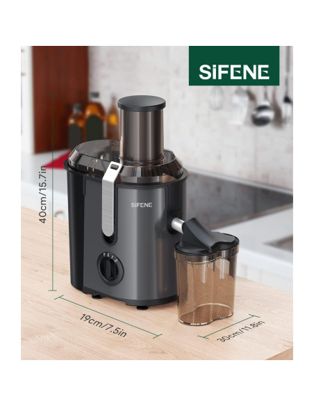 Extractor de Jugo SIFENE AMR518F 1000W 3 Velocidades 800ml