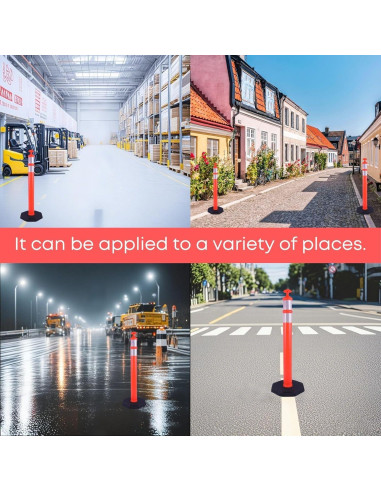 Poste Delineador de Tráfico OranclUS - 3 Paquete 106.68 cm