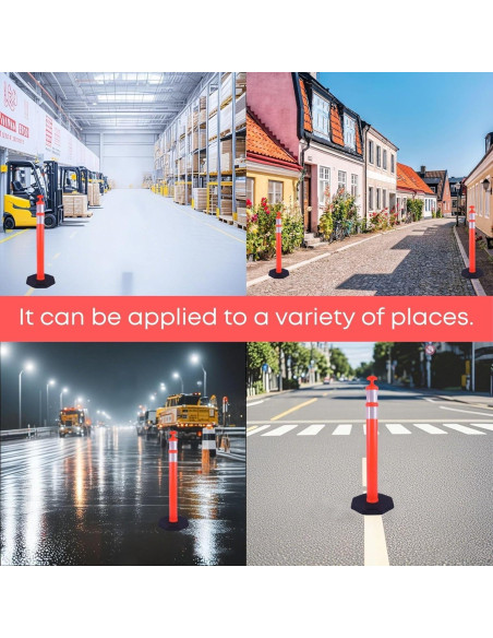 Poste Delineador de Tráfico OranclUS - 3 Paquete 106.68 cm