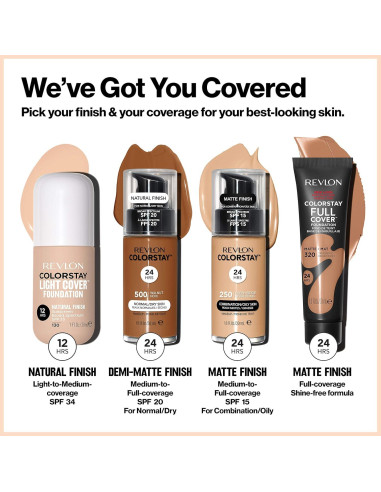 Base Líquida Hidratante Revlon ColorStay 29.57 ml Capuchino