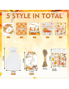 50 Piezas Balsamo Labial Hidratante Nlicrst Acción de Gracias 2