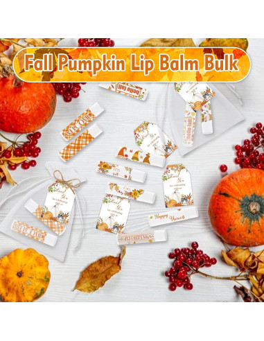 50 Piezas Balsamo Labial Hidratante Nlicrst Acción de Gracias