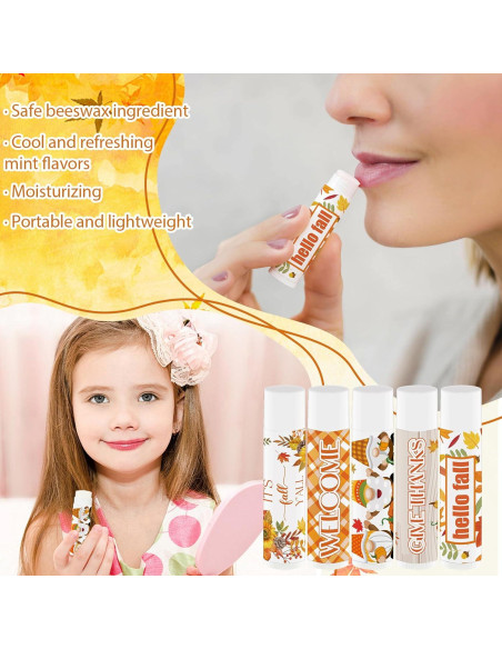 50 Piezas Balsamo Labial Hidratante Nlicrst Acción de Gracias