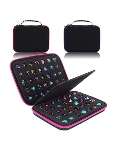 Caja de Dados Aoriher 2 Pcs Gran Capacidad para 70 Dados