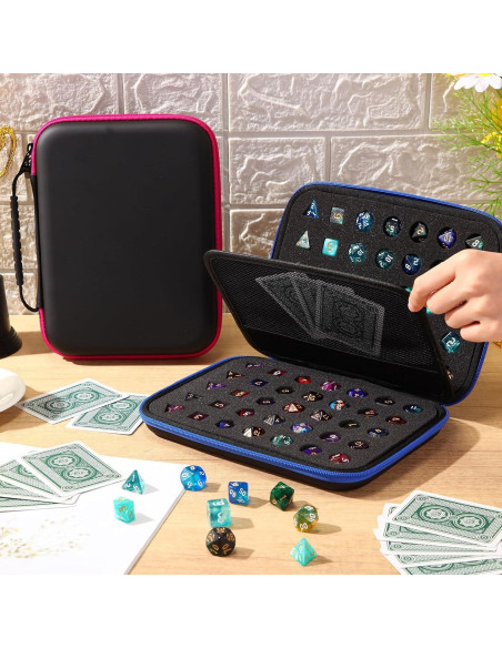 Caja de Dados Aoriher 2 Pcs Gran Capacidad para 70 Dados