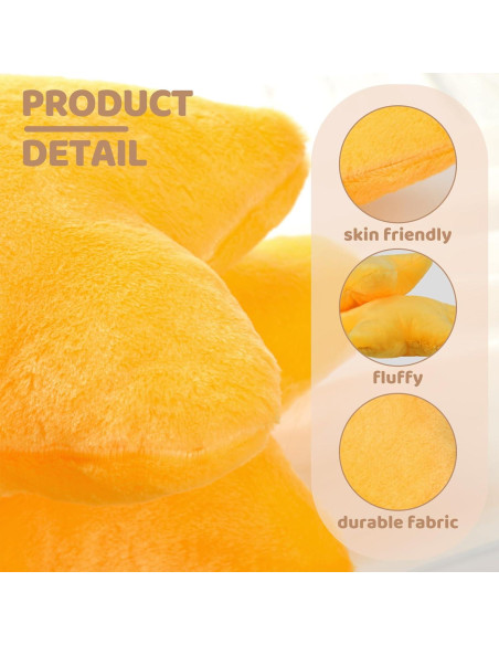 Almohadas de Peluche Estrella Amarilla Sumind - 2 Pcs 40 cm