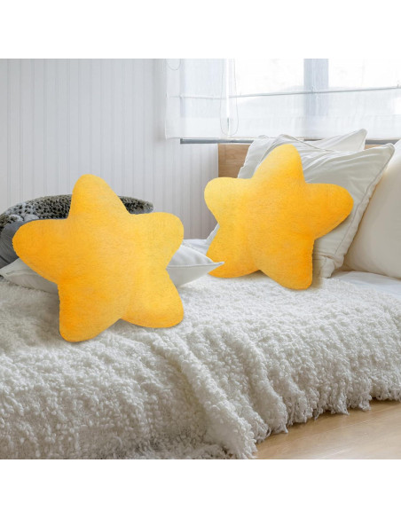 Almohadas de Peluche Estrella Amarilla Sumind - 2 Pcs 40 cm