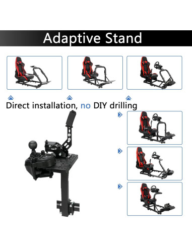 Soporte de Volante Anman para Simulador de Carreras Ajustable
