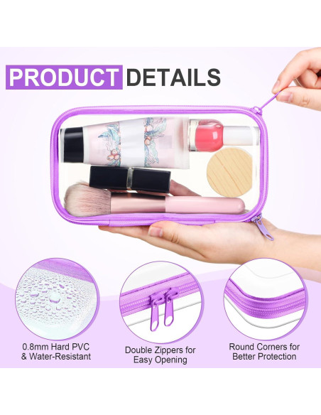 10 Fundas Duras Transparentes Sanwuta Tamaño S Color Macaron