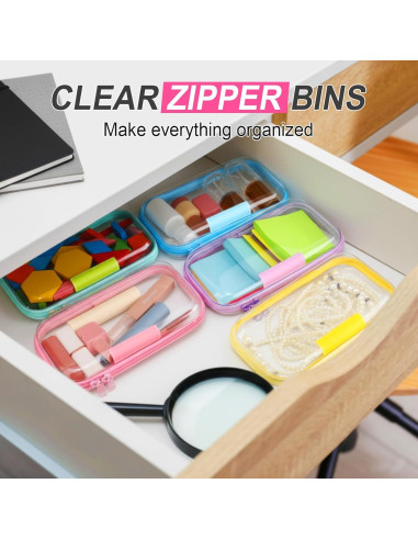 10 Fundas Duras Transparentes Sanwuta Tamaño S Color Macaron