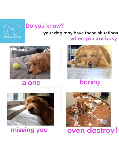 Juguetes de Peluche para Perros YESWOOD! Paquete de 3 Piernas de Pollo