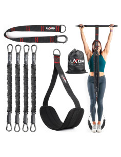 Bandas de Asistencia para Dominadas LUXOR ESSENTIALS - 4 Bandas Ajustables