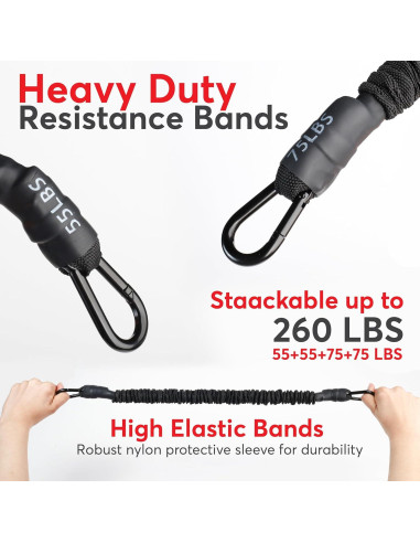 Bandas de Asistencia para Dominadas LUXOR ESSENTIALS - 4 Bandas Ajustables