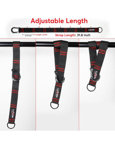 Bandas de Asistencia para Dominadas LUXOR ESSENTIALS - 4 Bandas Ajustables