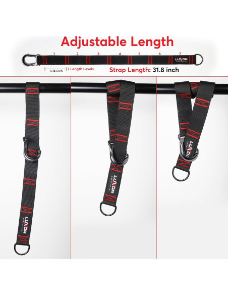 Bandas de Asistencia para Dominadas LUXOR ESSENTIALS - 4 Bandas Ajustables