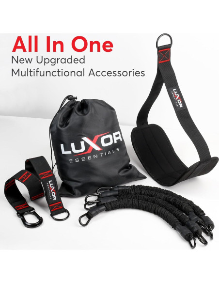 Bandas de Asistencia para Dominadas LUXOR ESSENTIALS - 4 Bandas Ajustables