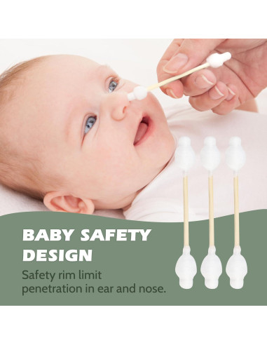 Hisopos de Algodón Ecológicos Isshah - 108 Unidades - Bambú