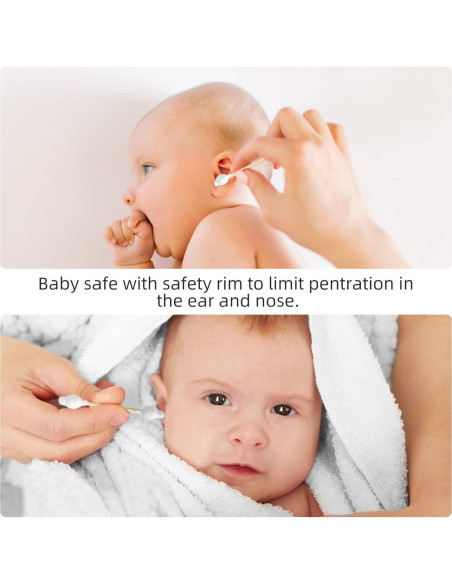 Hisopos de Algodón Ecológicos Isshah - 108 Unidades - Bambú