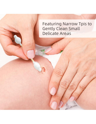 Hisopos de Algodón Ecológicos Isshah - 108 Unidades - Bambú