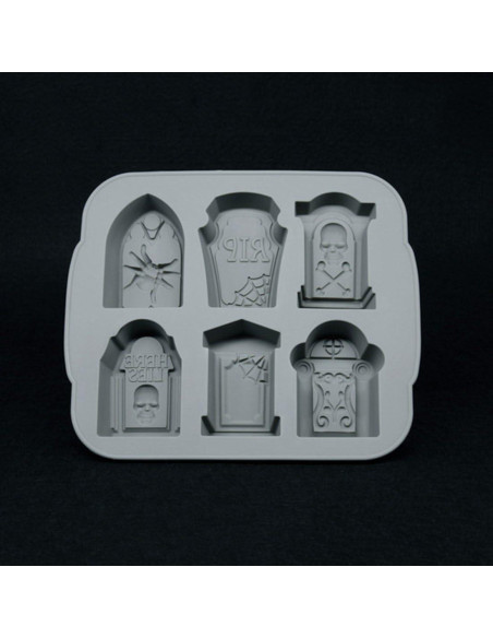 Moldes de Hielo de Silicona FreeNFond Halloween Tumba 6 Piezas