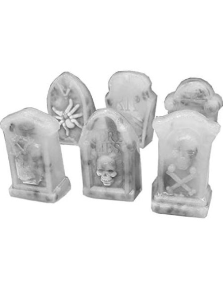 Moldes de Hielo de Silicona FreeNFond Halloween Tumba 6 Piezas