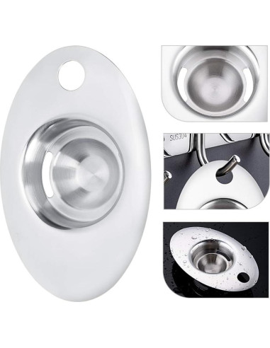 Separador de Huevos Mumusuki Acero Inoxidable 15x10cm Apto Lavavajillas