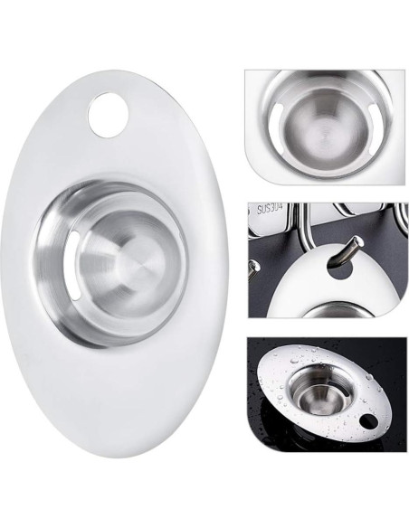 Separador de Huevos Mumusuki Acero Inoxidable 15x10cm Apto Lavavajillas