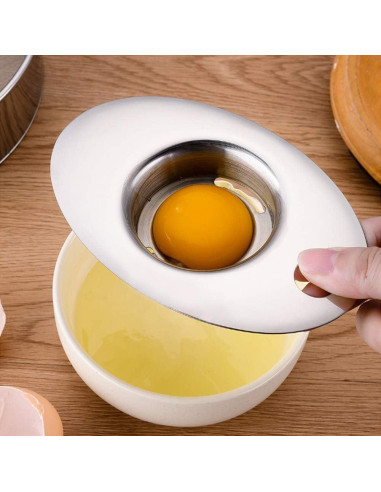 Separador de Huevos Mumusuki Acero Inoxidable 15x10cm Apto Lavavajillas