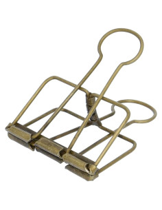 Clip de Carpeta Extra Grande Zoohot 51 mm Bronce 15 Piezas