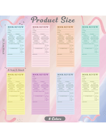 Marcadores de Reseña de Libros Coloridos L1rabe 120 Pcs